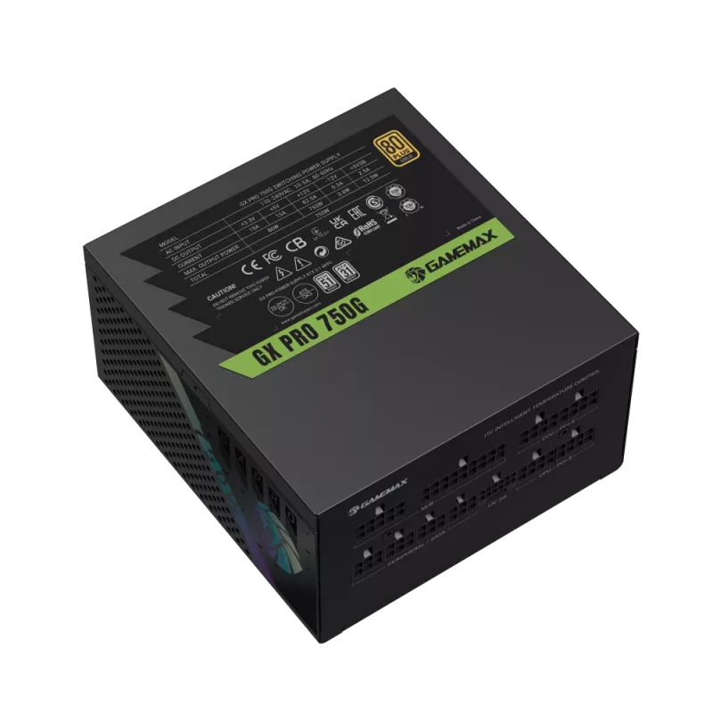 GAMEMAX GX PRO 750G 750W 80 PLUS Gold modulaire voeding