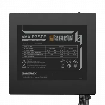 GAMEMAX MAX P750B 750W Bronze niet-modulaire voeding
