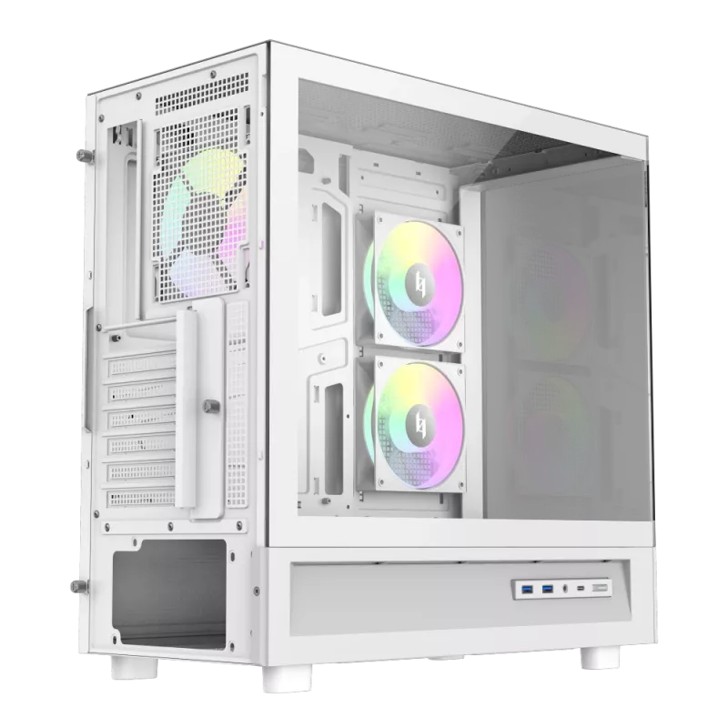 Gamemax NEX C51 WH ATX/BTF midtower pc-behuizing wit
