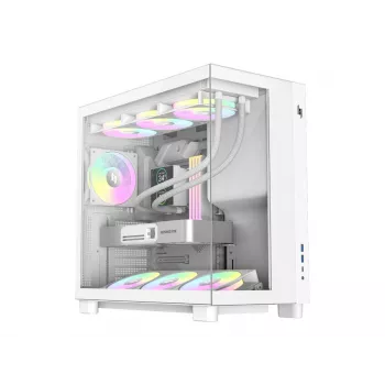 Gamemax NEX C53 WH ATX/BTF midtower behuizing wit