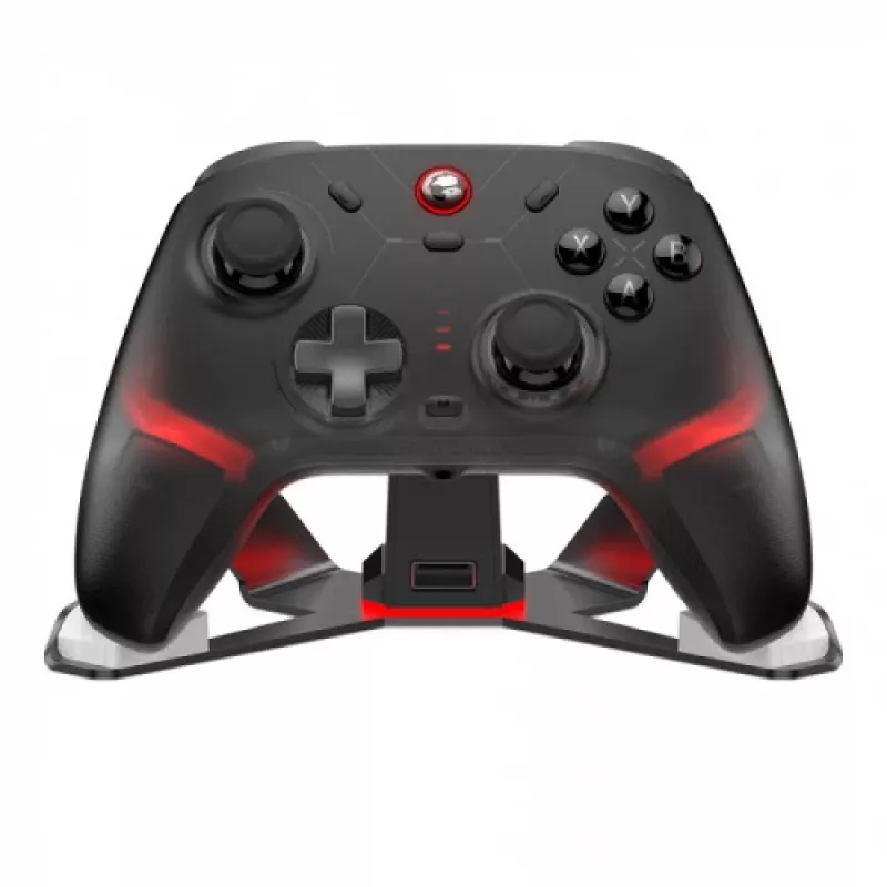 GameSir Cyclone 2 tri-mode draadloze gaming controller met hall-effect sticks en triggers, RGB-verlichting, programmeerbare achterknoppen, 6-assige gyroscoop, 20h accu - zwart