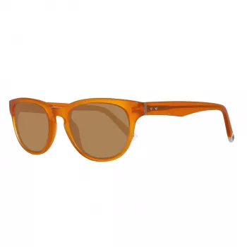 GANT unisex zonnebril GRS2005MOR-1 bruin kunststof montuur grijze polycarbonaat glazen 49mm