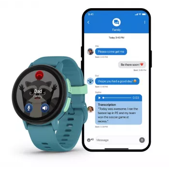 Garmin Bounce 2 GPS Wi-Fi LTE kinderkhorloge turquoise