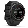 Garmin fenix 9 – 47mm, Carbon Grey DLC titanium met zwarte siliconenband