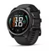 Garmin fenix 9 – 47mm, Carbon Grey DLC titanium met zwarte siliconenband