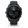 Garmin fenix 9 – 47mm, Carbon Grey DLC titanium met zwarte siliconenband
