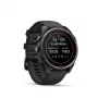 Garmin fenix 9 – 47mm, Carbon Grey DLC titanium met zwarte siliconenband