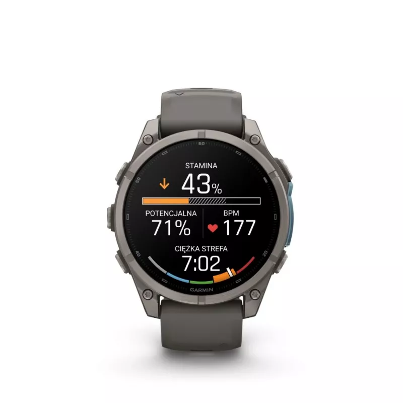 Garmin Fenix 9 – 47mm titanium met Pebble Grey siliconenband