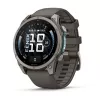 Garmin Fenix 9 – 47mm titanium met Pebble Grey siliconenband