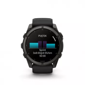 Garmin fenix 9 – 51 mm, Carbon Grey DLC titanium met zwarte siliconenband 010-04763-11