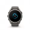 Garmin fenix 9 – 51 mm, titanium met Pebble Grey siliconenband 010-04763-01