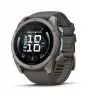 Garmin fenix 9 – 51 mm, titanium met Pebble Grey siliconenband 010-04763-01