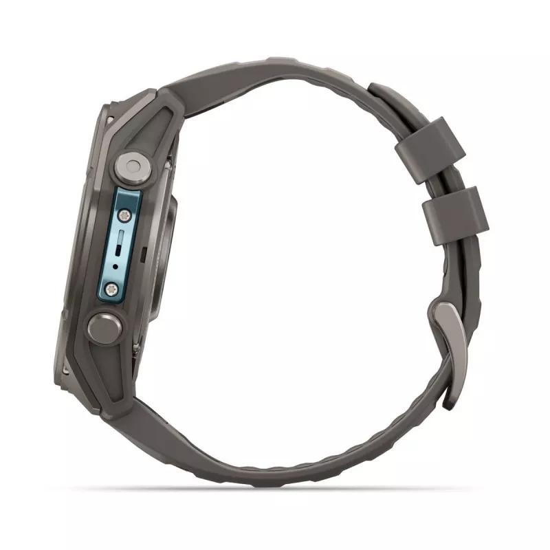 Garmin fenix 9 – 51 mm, titanium met Pebble Grey siliconenband 010-04763-01