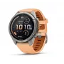 Garmin Fenix 9 Pro – inReach, 43mm, titanium met Shell Pink/Autumn Orange siliconenband
