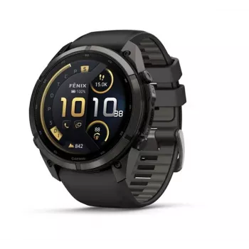 Garmin Fenix 9 Pro – inReach, 51 mm Carbon Gray DLC titanium met Black/Pebble Grey siliconenband