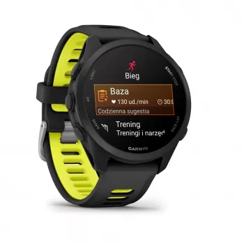 Garmin FORERUNNER 170 zwart met zwart/ambergeel bandje