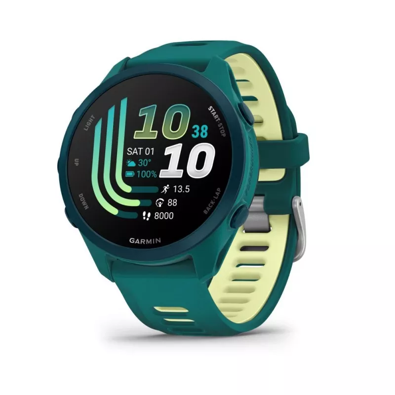 Garmin Forerunner 170 Music, Teal Green met Teal Green/Citron bandje