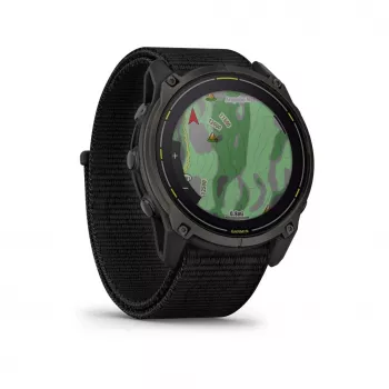 Garmin Enduro 3 GPS-smartwatch, 51 mm, Sapphire Solar, Carbon Gray DLC Titanium, zwart UltraFit nylon band