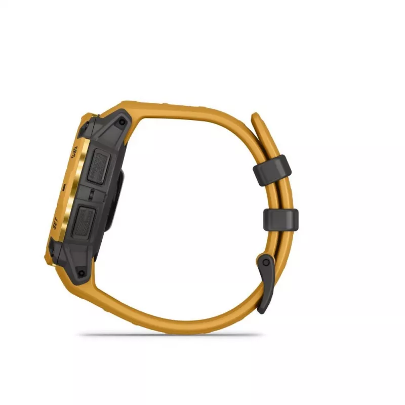 Garmin Instinct 3 Solar 45mm GPS-smartwatch Sunburst met Sunburst/grijze band