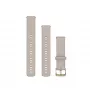 Garmin Quick Release horlogeband (18 mm) Frans grijs met lichtgouden gesp