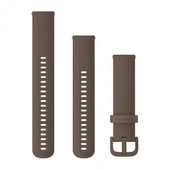 Garmin QuickFit 20 mm siliconen armband in cacaobruin