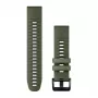 Garmin QuickFit 22mm siliconen band donkergroen/grijs 010-13280-07