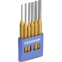 GEDORE 6-delige doorslagset met PVC-houder, DIN 6450, chroom-vanadiumstaal, gebruneerd 8757670