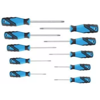 GEDORE werkplaats Torx schroevendraaierset, 10-delig, TX6-TX40, 2-componenten handgreep, DIN ISO 8764 1482335