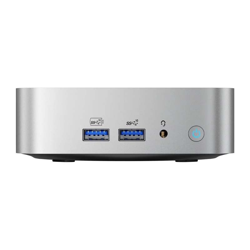 GEEKOM A8 Mini PC, AMD Ryzen 7 8745HS, 16GB DDR5, 1TB PCIe Gen4 SSD, Windows 11 Pro, zwart
