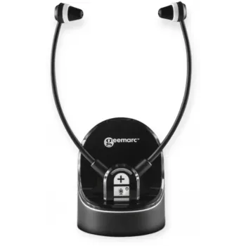 Geemarc CL7370 draadloze onderkin-headset met microfoon - zwart