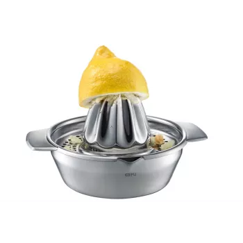 GEFU citruspers LEMON elektrische citruspers 100 W geborsteld roestvrij staal