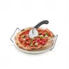 GEFU Darioso pizzasnijder + pizzasteen met ronde standaard set