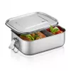 GEFU ENDURE Small lunchbox 0.7L RVS met groene siliconen afdichting
