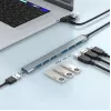 Gembird 7-poorts USB 3.2 Gen 2 hub - 6x USB-A 2.0 + 1x USB-A 3.2, zilver