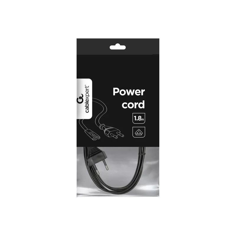 GEMBIRD Cablexpert PC-184-VDE netkabel, C7, VDE-getest, zwart, 1,8 m