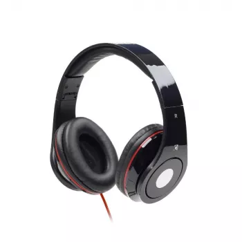 Gembird Detroit bedrade over-ear headset met beugelmicrofoon, zwart