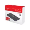 Gembird EE2-U2S-5 Externe USB 2.0 behuizing voor 2,5 inch SATA HDD/SSD, aluminium, zwart