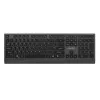 Gembird KB-MCH-06-CYRL slank bedraad multimedia-toetsenbord met Type-C-adapter, cyrillische layout, zwart