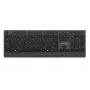 Gembird KB-MCH-06-CYRL slank bedraad multimedia-toetsenbord met Type-C-adapter, cyrillische layout, zwart