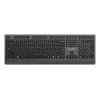 Gembird KB-MCH-06 Slim Bekabeld Multimedia-toetsenbord met Type-C-adapter, US-layout, Zwart