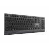 Gembird KB-MCH-06 Slim Bekabeld Multimedia-toetsenbord met Type-C-adapter, US-layout, Zwart