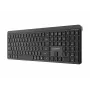 Gembird KB-WPS-03-CYRL dual-mode slim draadloos toetsenbord (2.4G + BT), Russische/Kyrillische layout, zwart