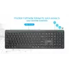 Gembird KB-WPS-03 Dual-Mode Pro-Business Slim draadloos toetsenbord, 2.4G + Bluetooth, US layout, zwart