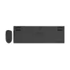 Gembird KBS-WPS-02 slanke draadloze toetsenbord-en-muisset met dual mode, 2,4 GHz + Bluetooth, US-indeling, zwart