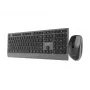 Gembird KBS-WPS-02 slanke draadloze toetsenbord-en-muisset met dual mode, 2,4 GHz + Bluetooth, US-indeling, zwart
