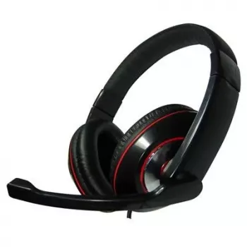 Gembird MHS-001 stereo-headset met volumeregeling, bedraad, over-ear, zwart