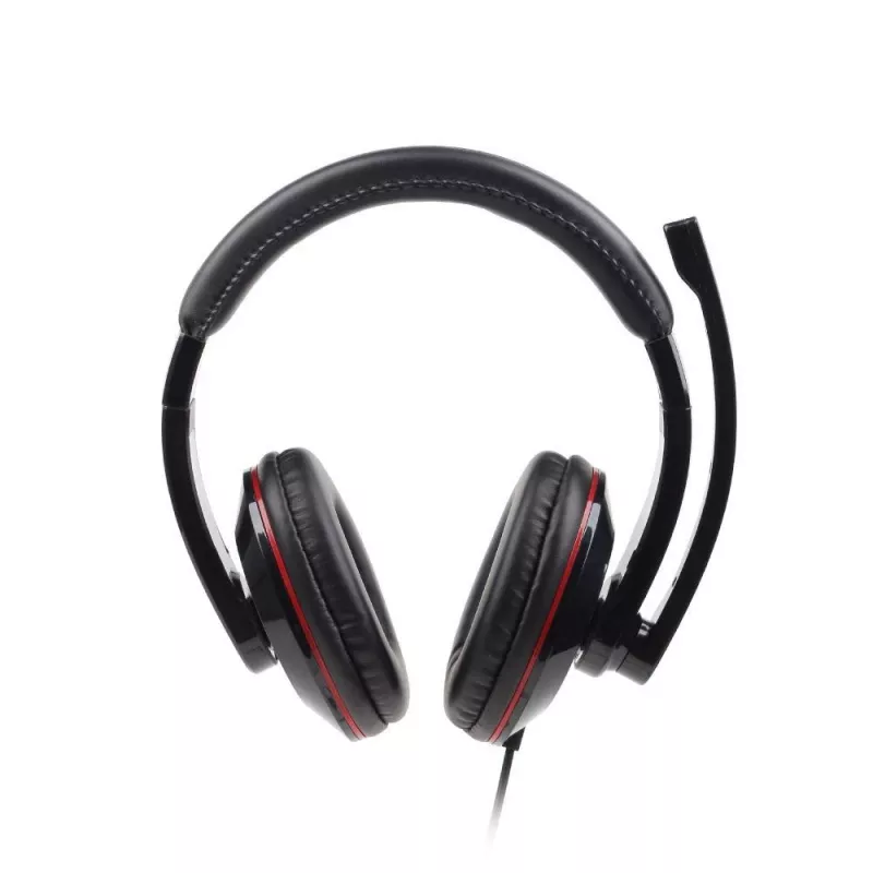 Gembird MHS-001 stereo-headset met volumeregeling, bedraad, over-ear, zwart
