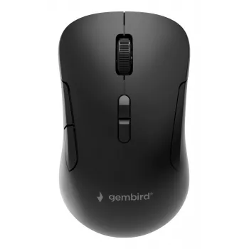 Gembird MUSW2-7B-01 Dual-mode draadloze muis (2.4G + Bluetooth), 1600 DPI, 7 knoppen, Zwart