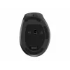Gembird MUSW3-9B-01 triple-mode draadloze ergonomische muis (2,4 GHz + Bluetooth + USB-C), 2400 DPI, 9 knoppen, zwart