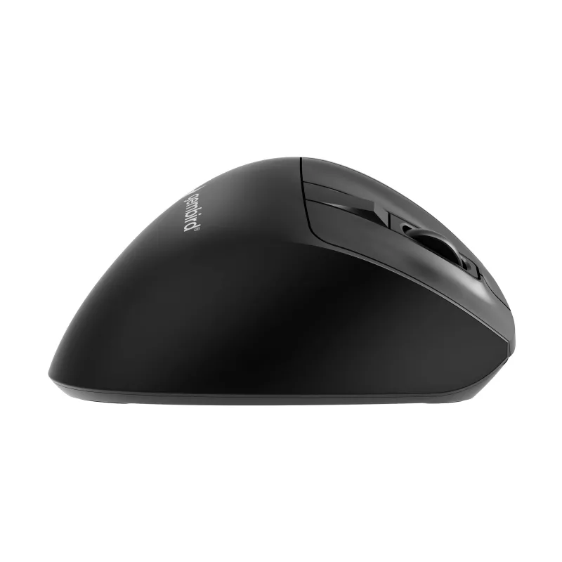 Gembird MUSW3-9B-01 triple-mode draadloze ergonomische muis (2,4 GHz + Bluetooth + USB-C), 2400 DPI, 9 knoppen, zwart